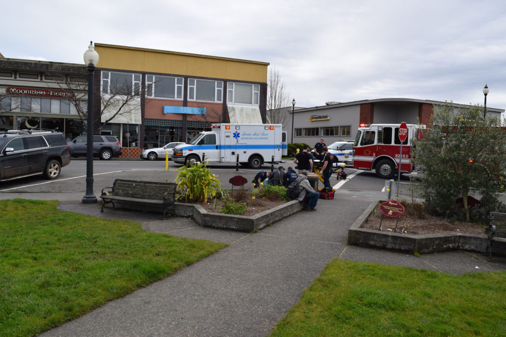 Arcata National Women’s Day rally ends early as man is taken into custody by police