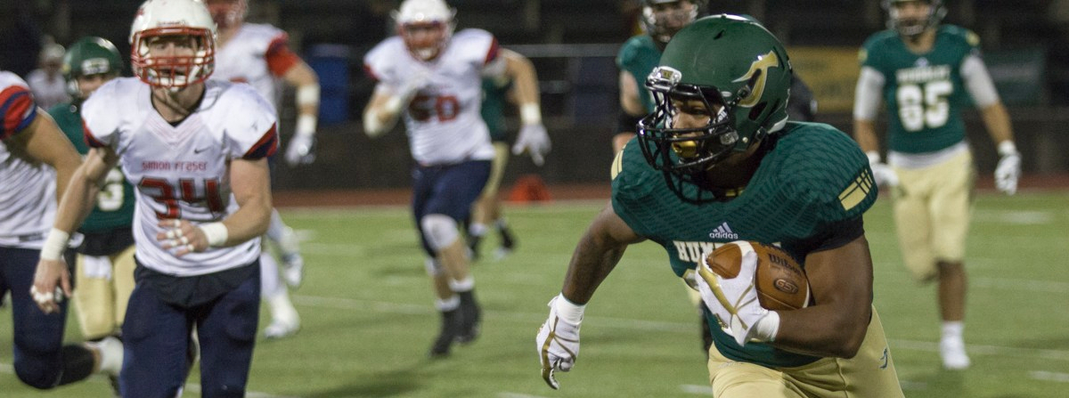 HSU rolls past Simon Fraser 72-14