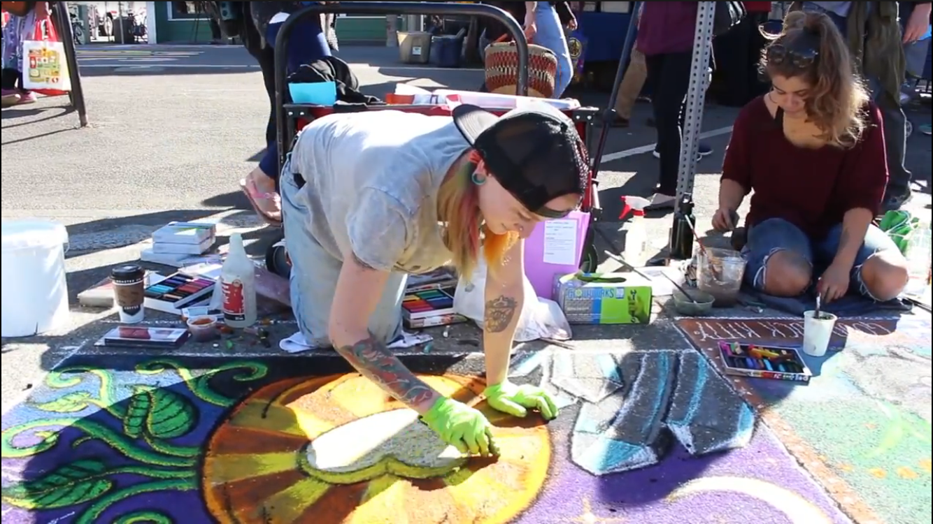 Pastels on the Plaza