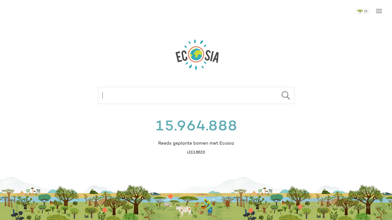 Plant trees while you search the web