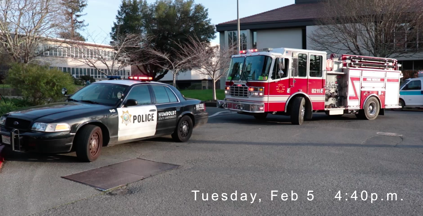 Emergency services respond to Humboldt State Library
