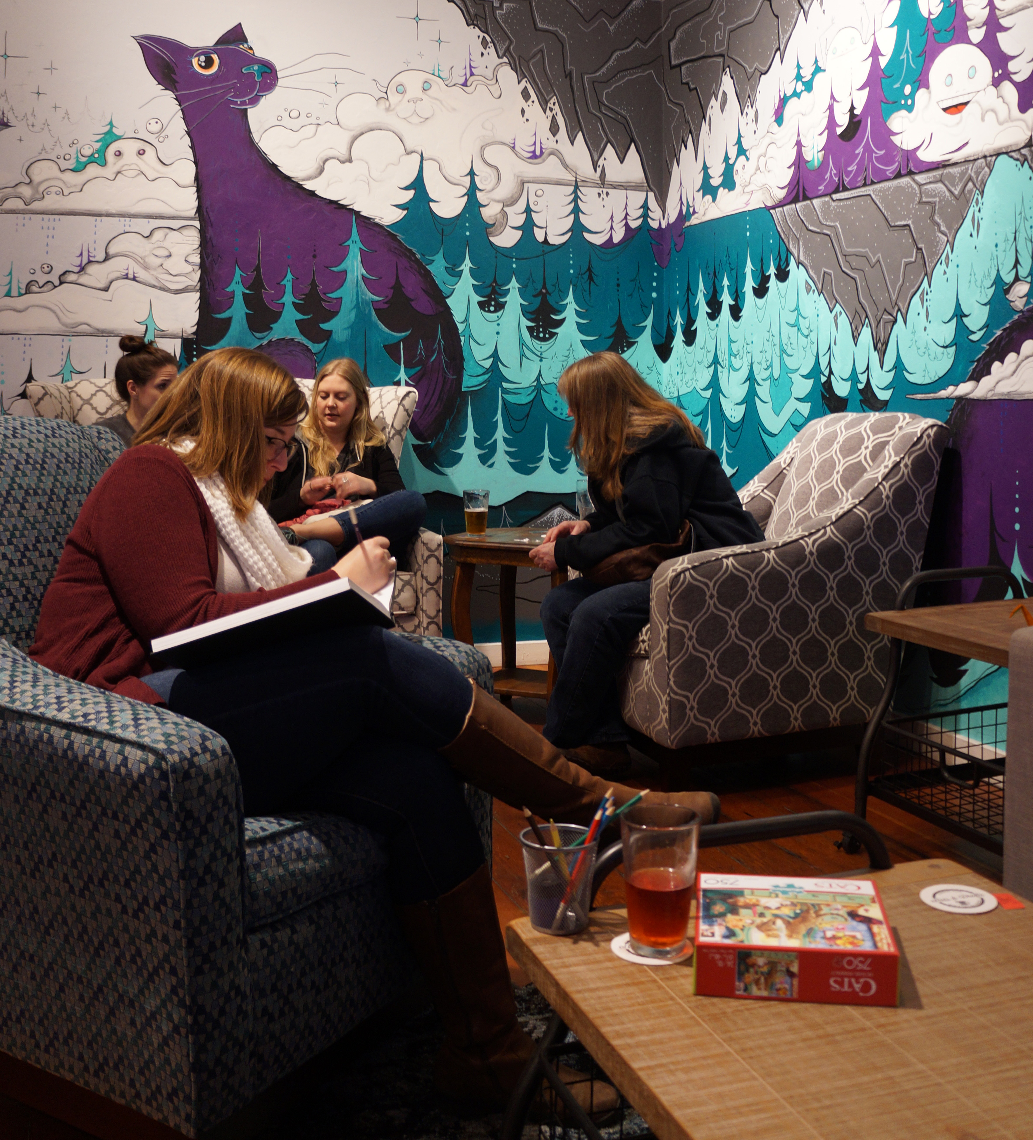 A drinking place with a crafting problem