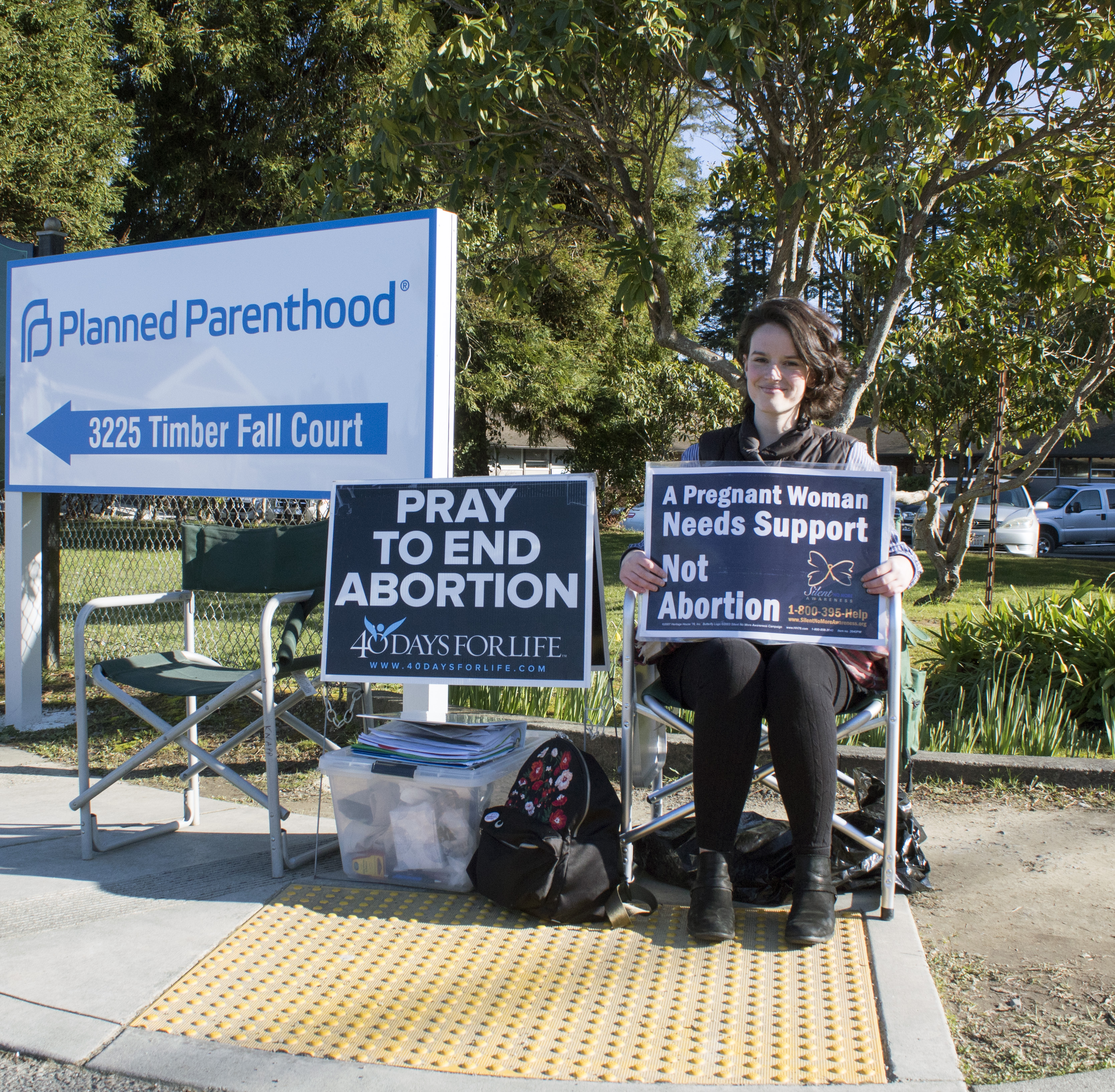 Pro-life protest through positivity