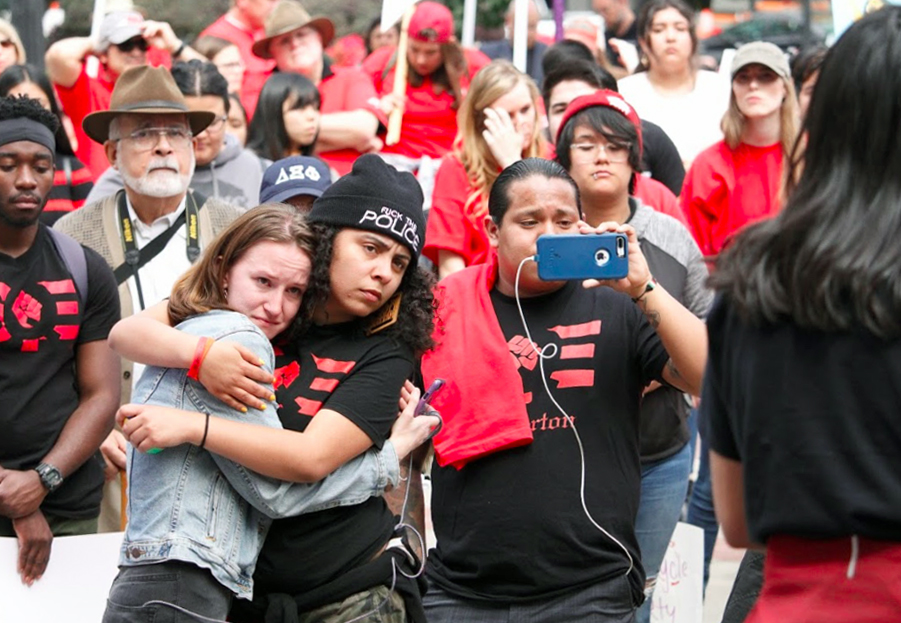 Rallies at the State Capitol for sufficient CSU funding