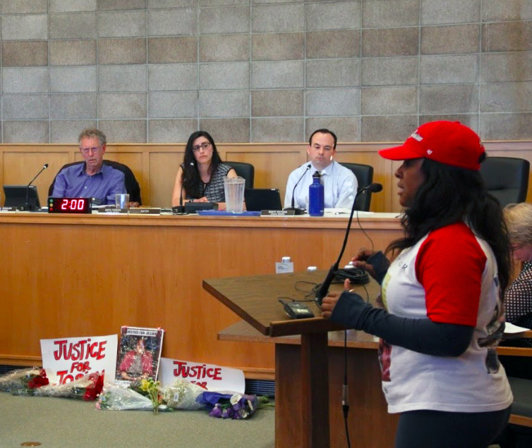 Upset mothers march to Arcata City Hall