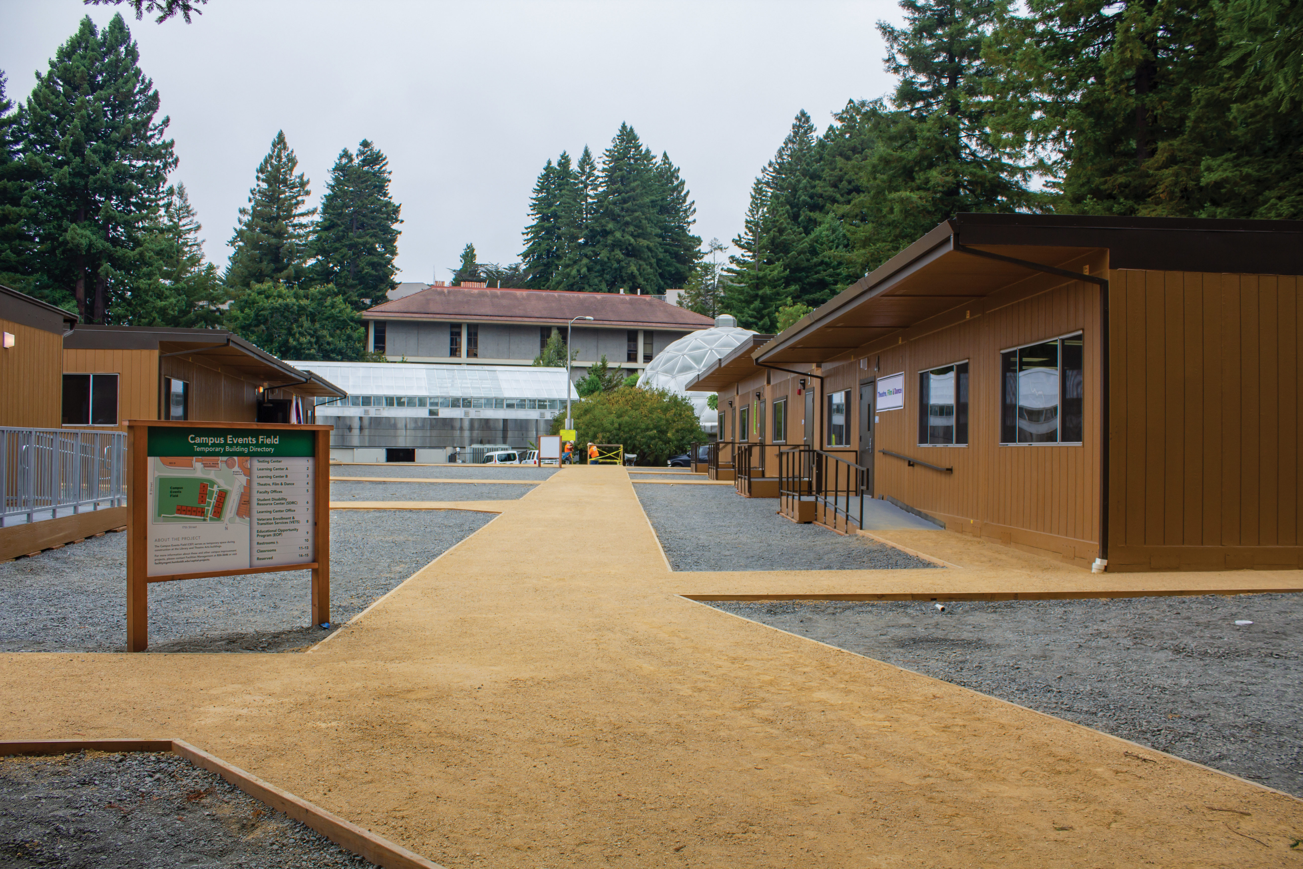 Seismic retrofitting relocates entire theatre arts building