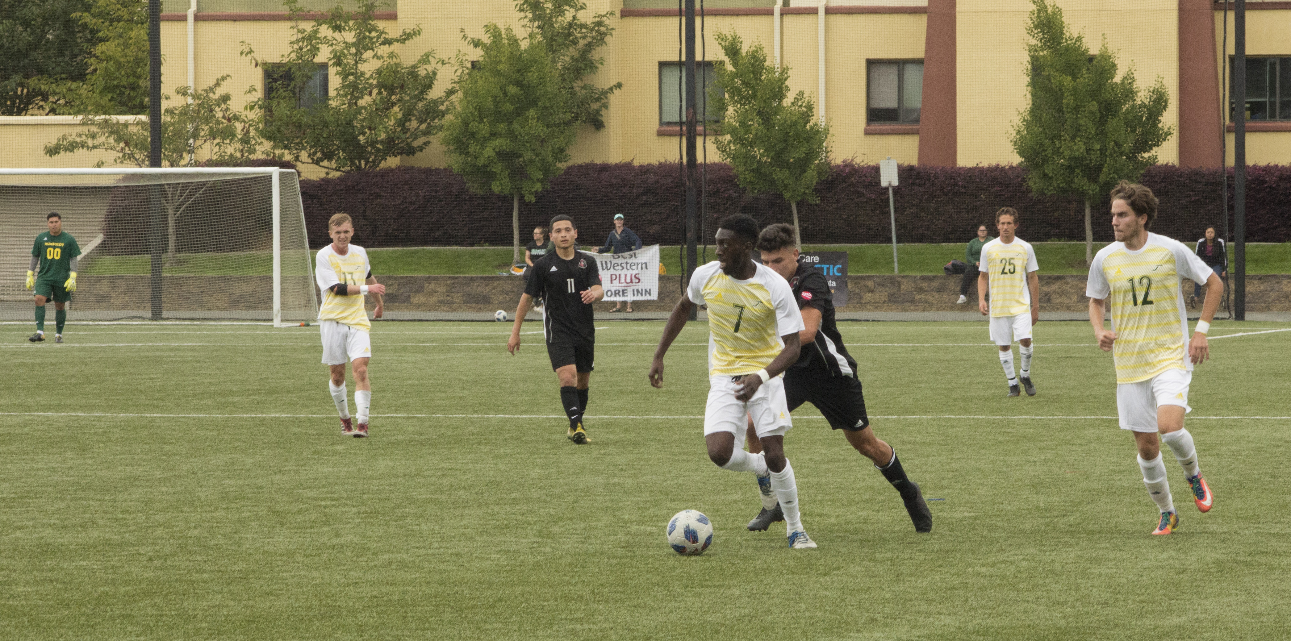 Men’s soccer splits opener