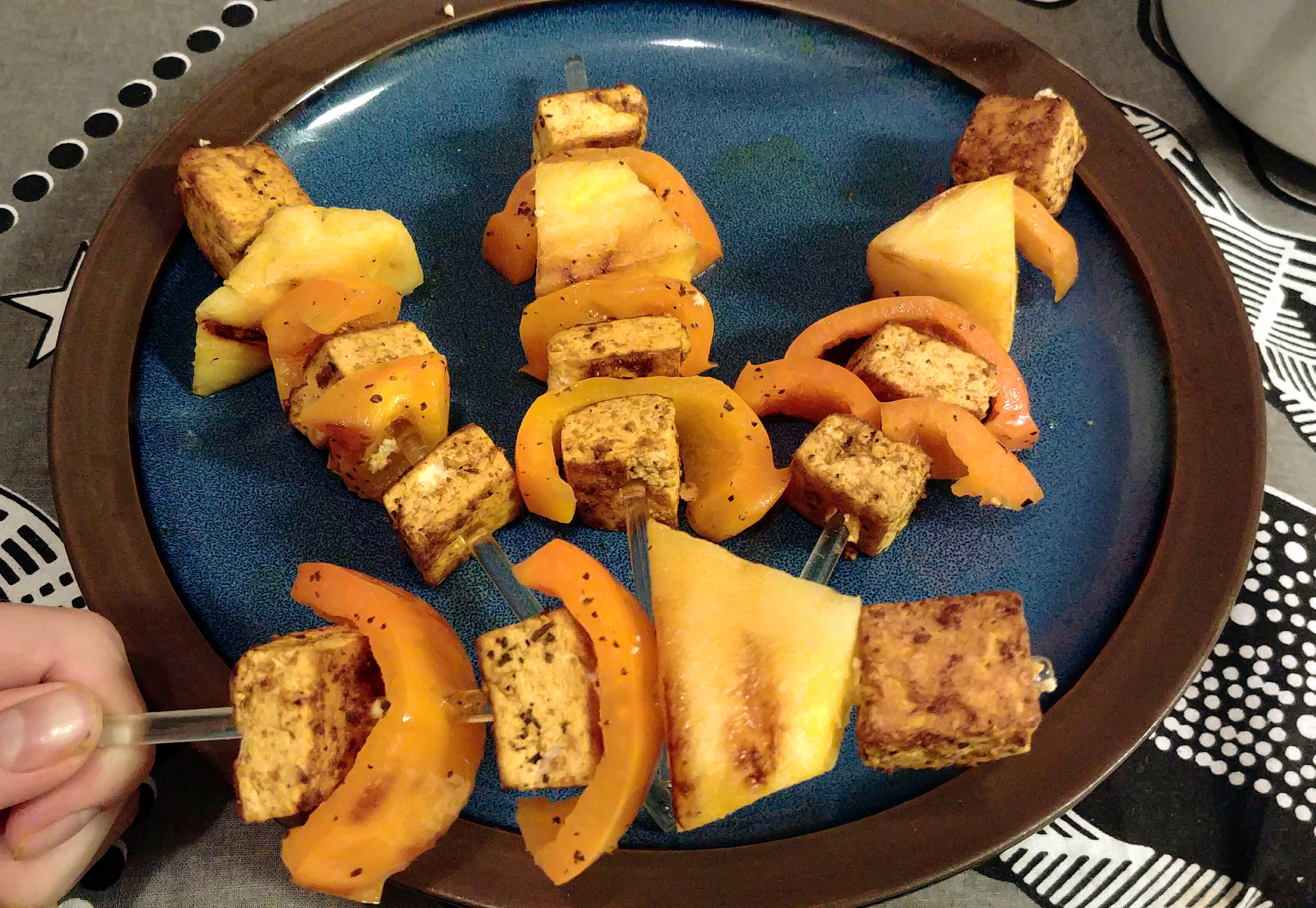 Pineapple and Bell Pepper Kebabs Recipe