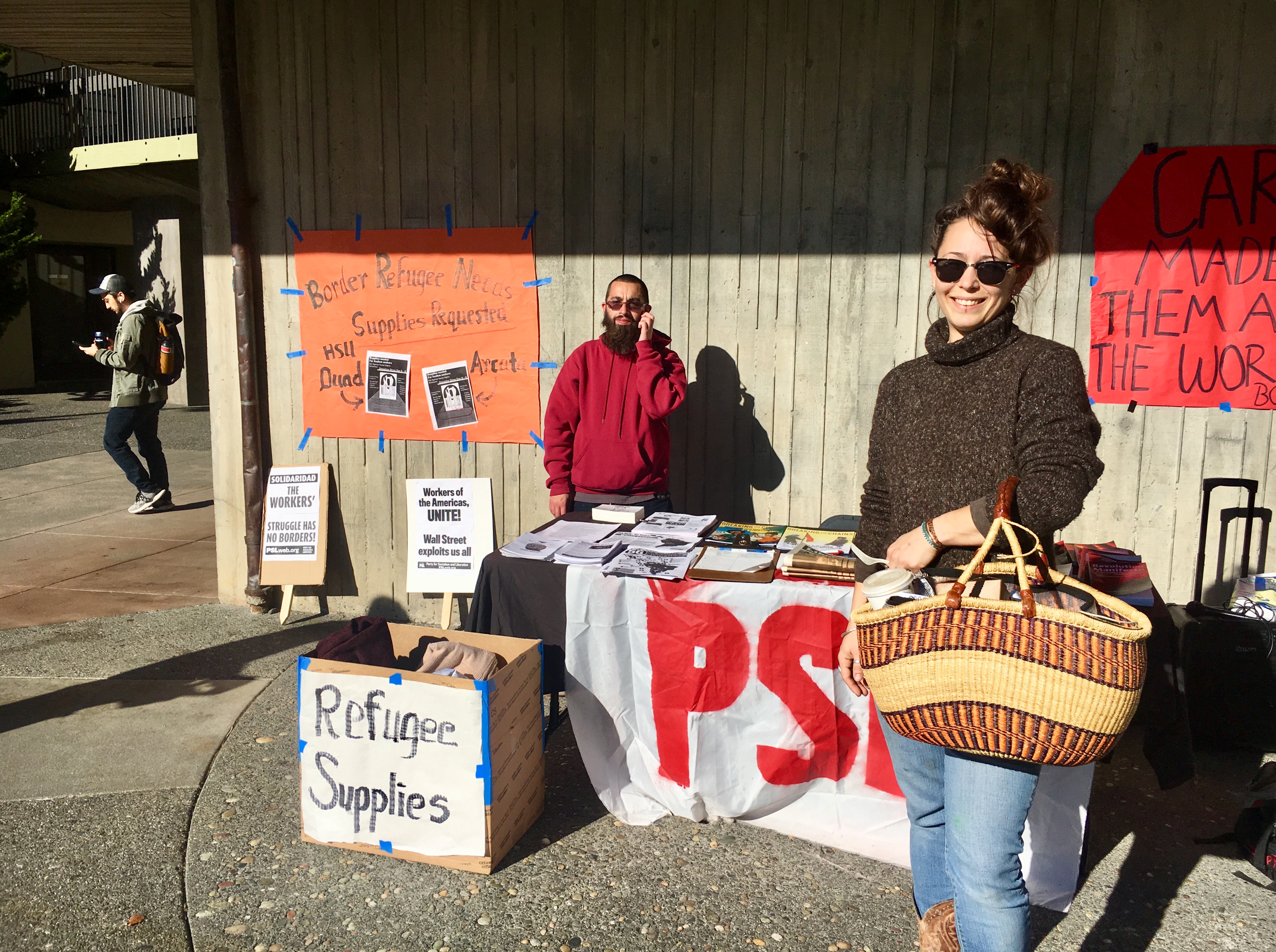 Donation drive for migrant caravan