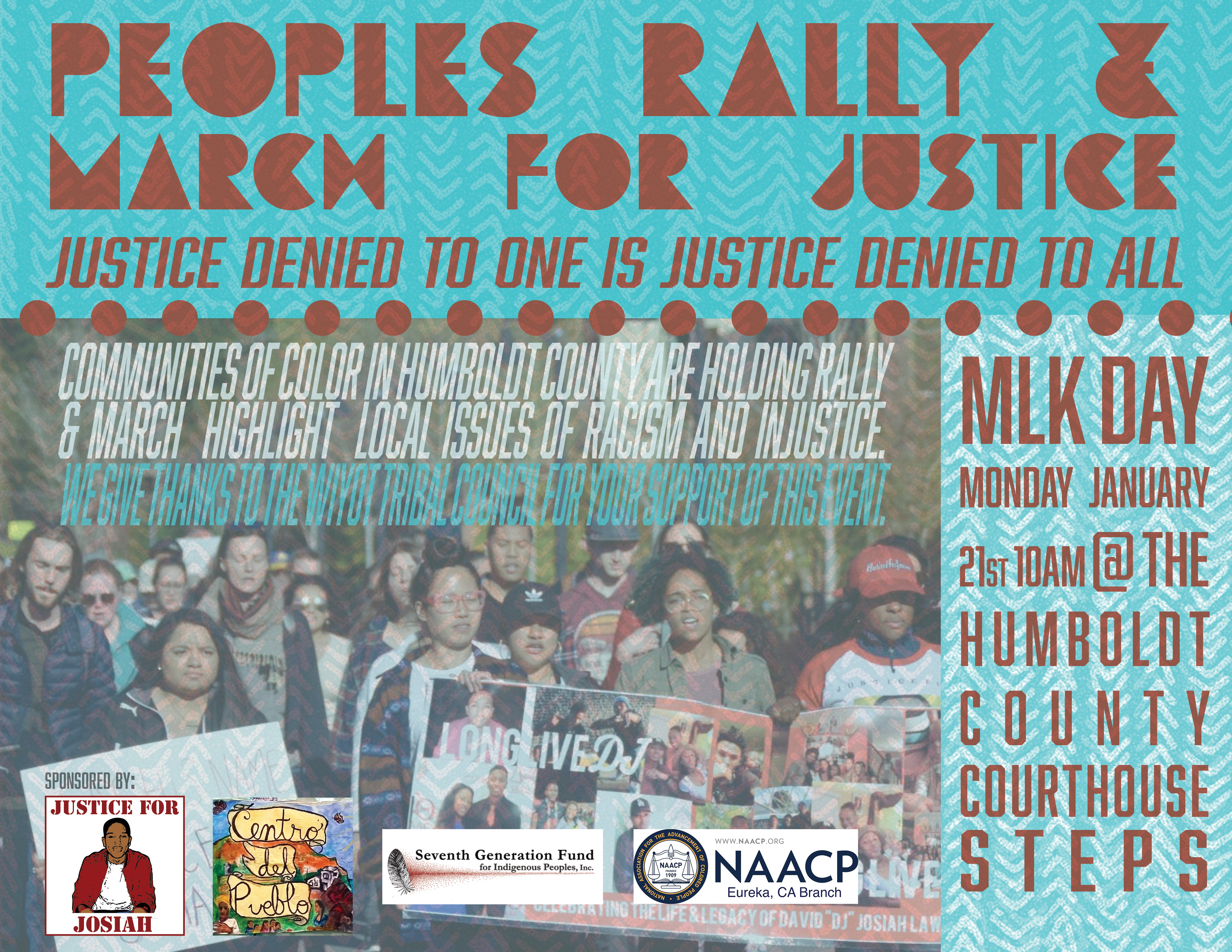 People’s Rally and March For Justice on MLK Day