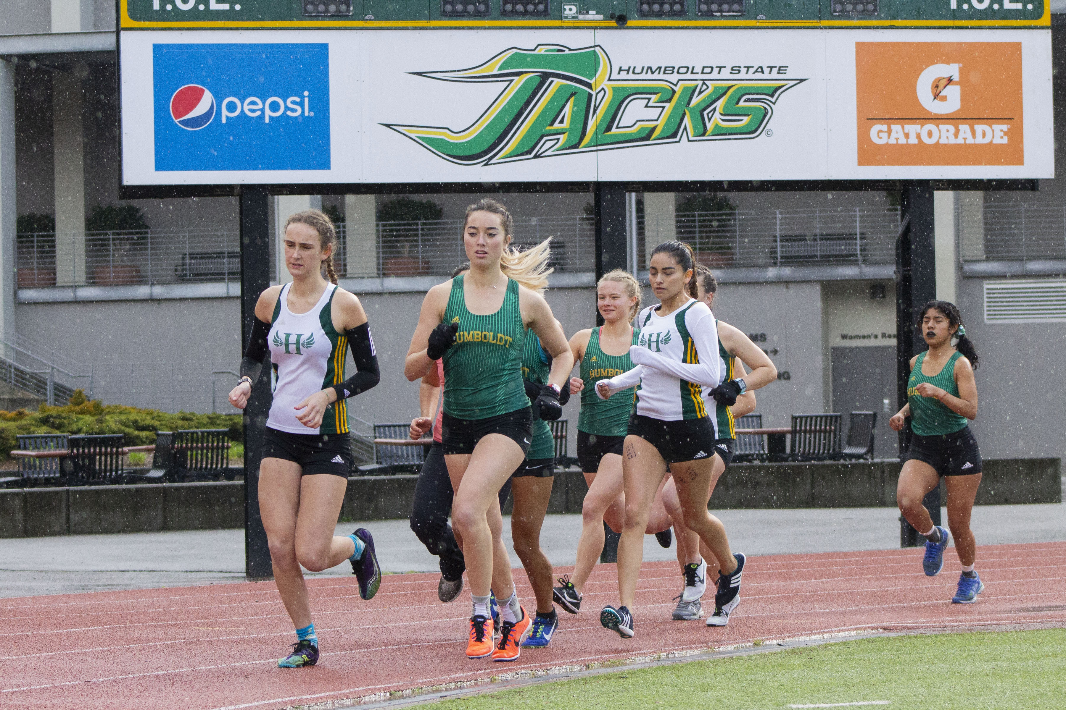 Track and field opens with green and gold