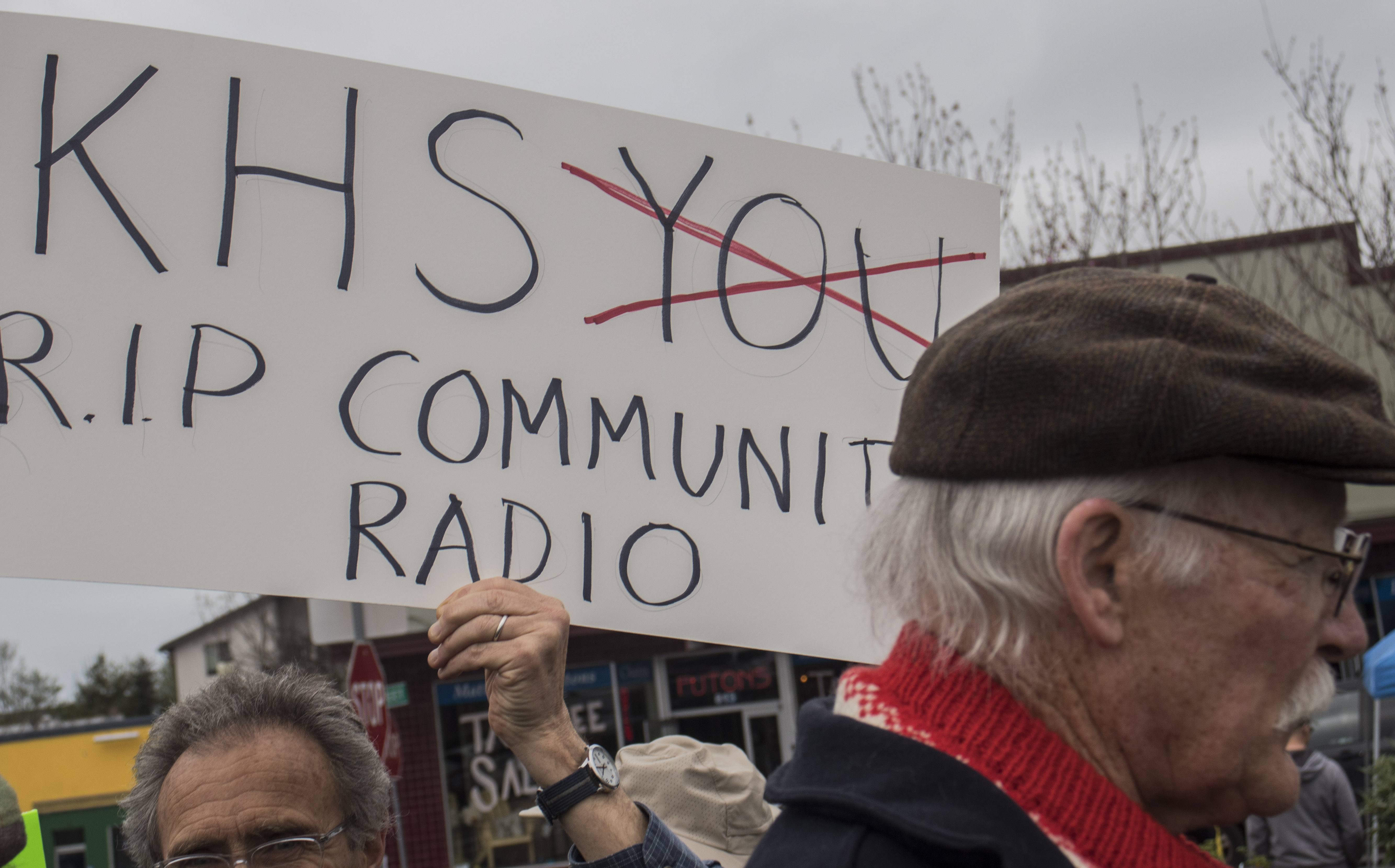 KHSU protest in the plaza