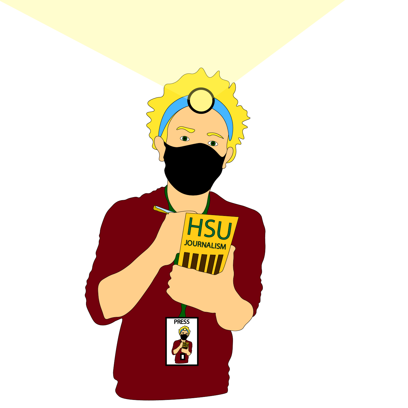 Lumberjack editor tests positive for senioritis