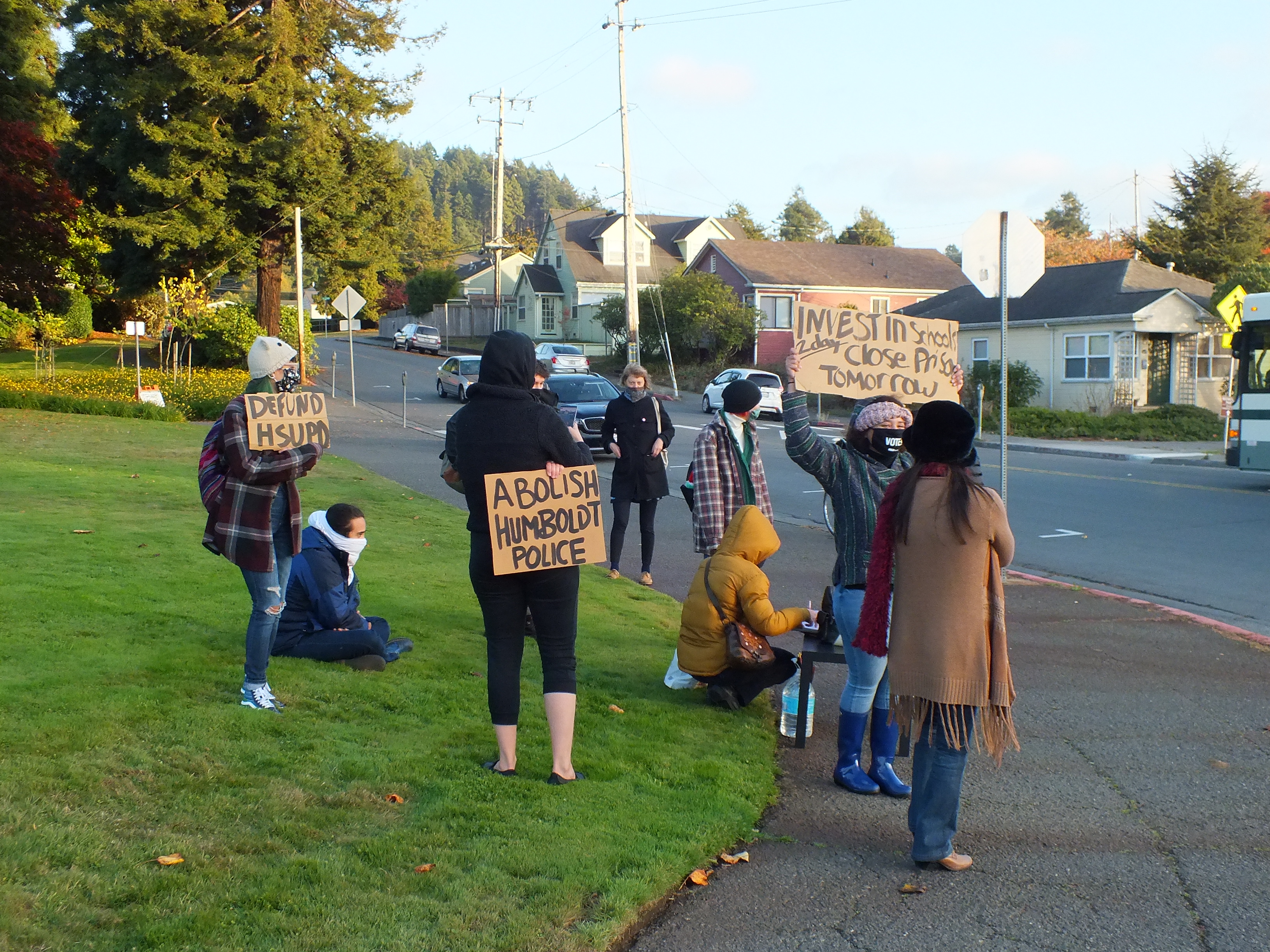 Protestors seek to defund HSUPD