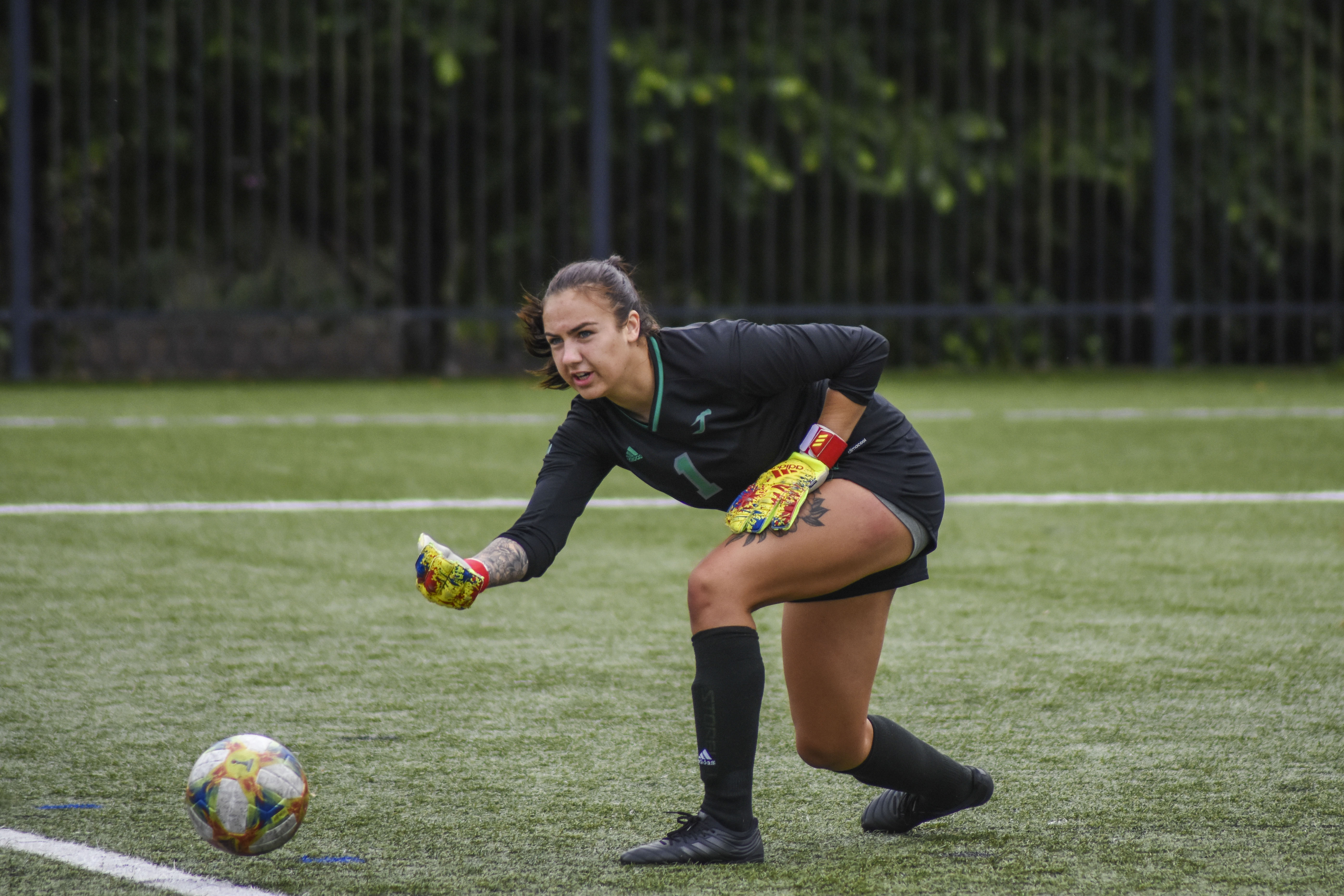 Katelin Talbert goes for the goal