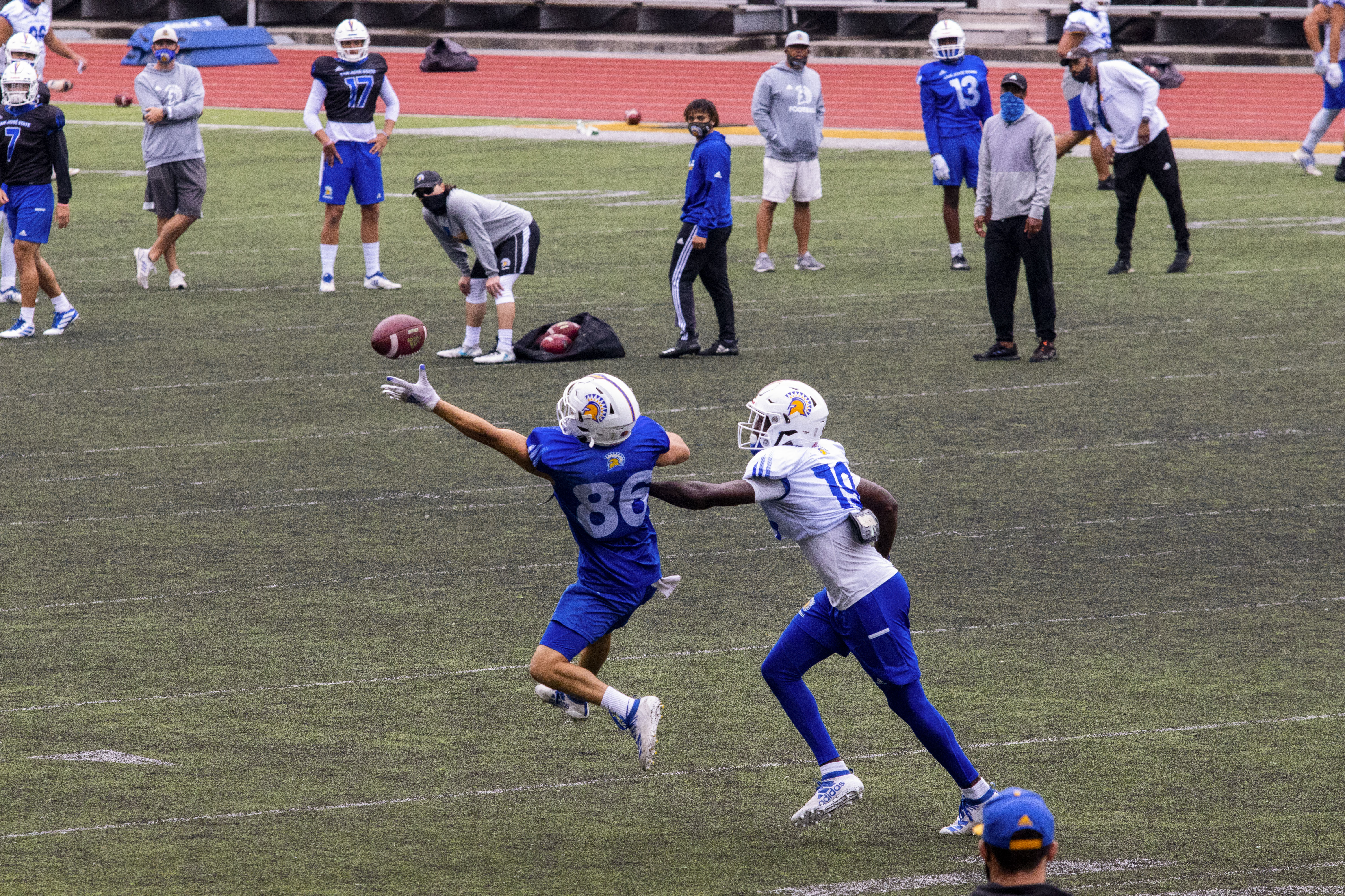SJSU football team back on HSU campus