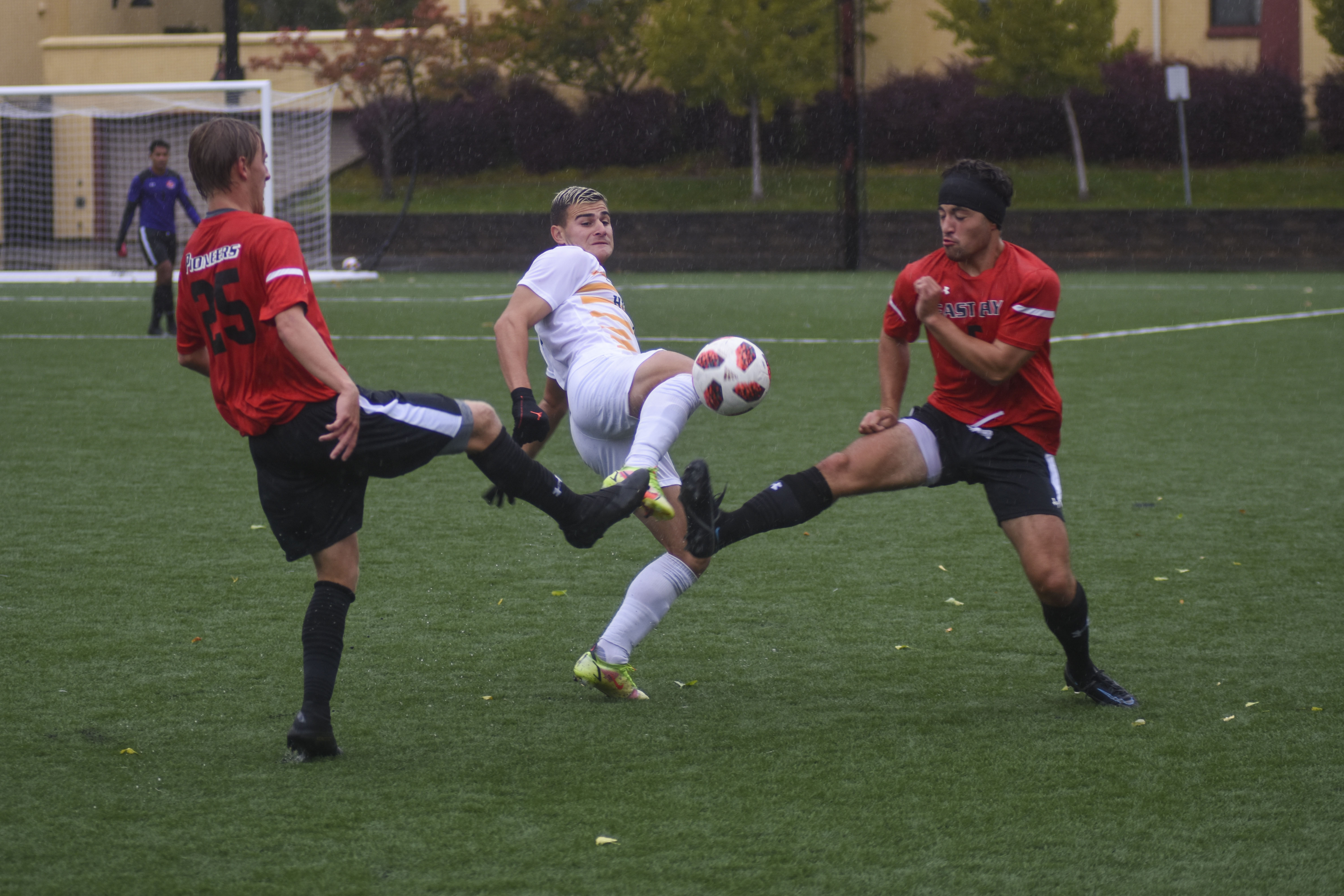 Soccer teams split with East Bay