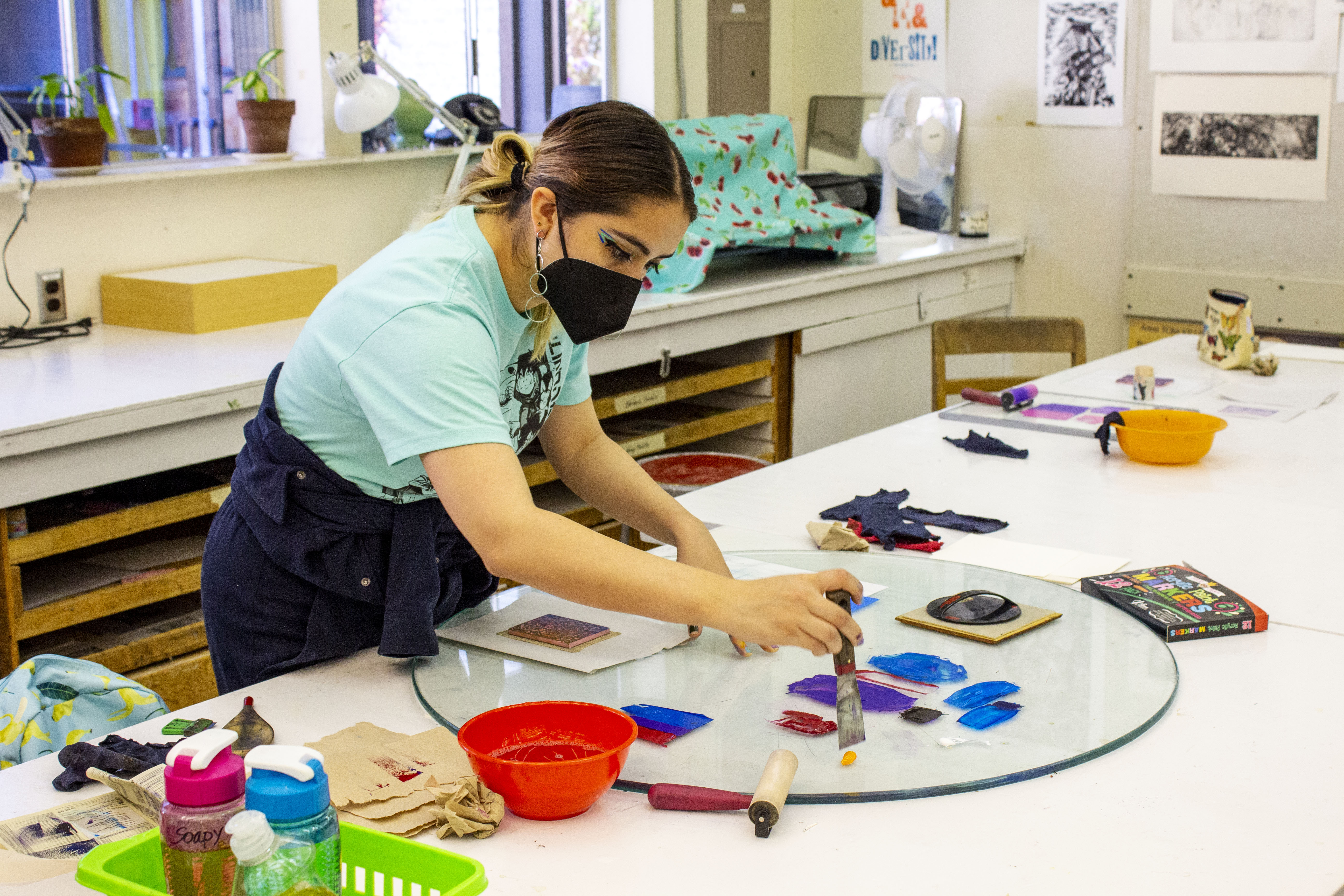 Back to impress: HSU’s printmaking classes are back in person