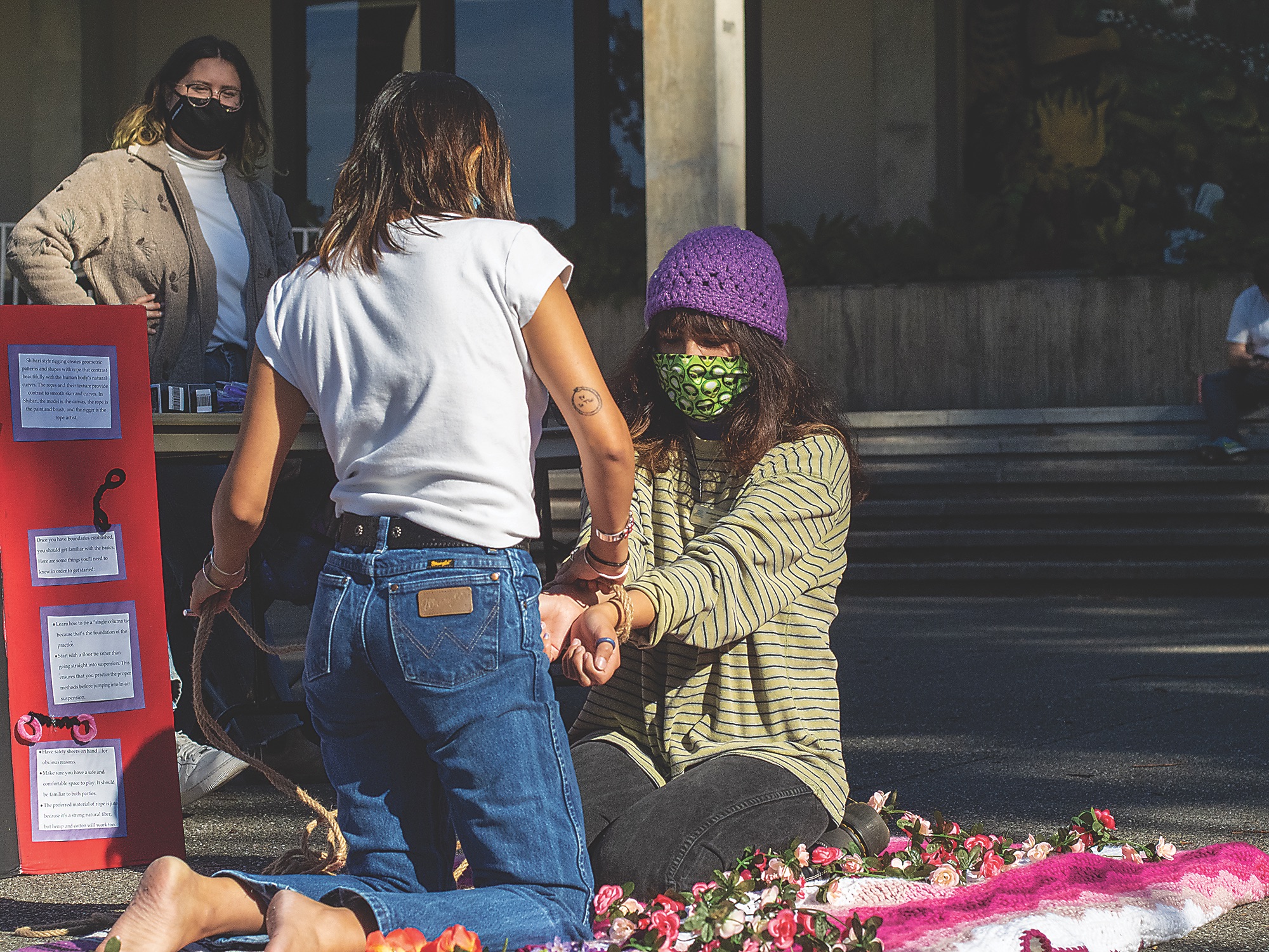 Safewords and shibari, the quad gets kinky