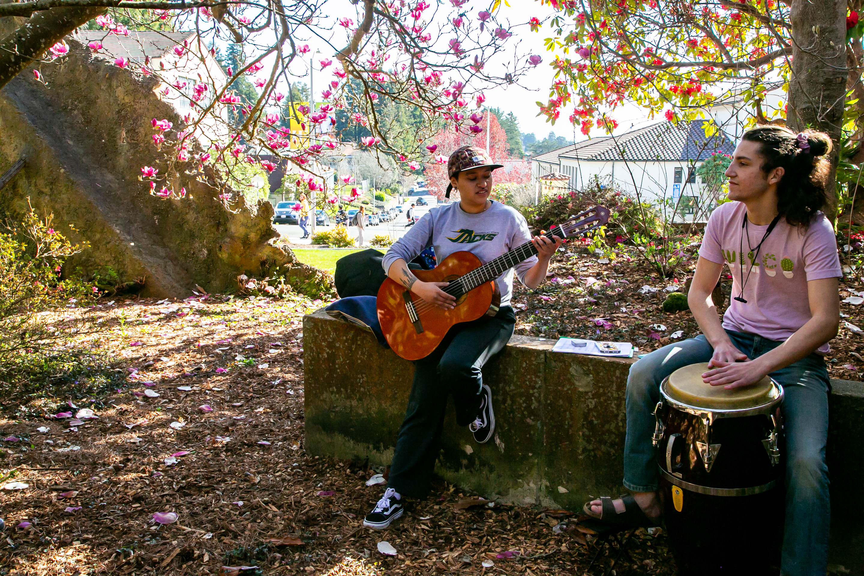 Students jam out on campus