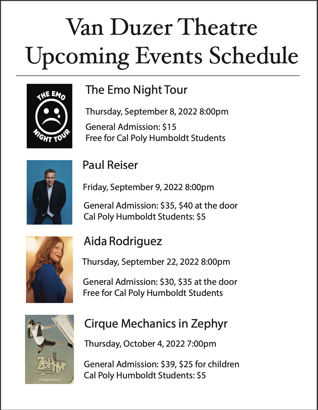 Van Duzer Theatre hosts again!