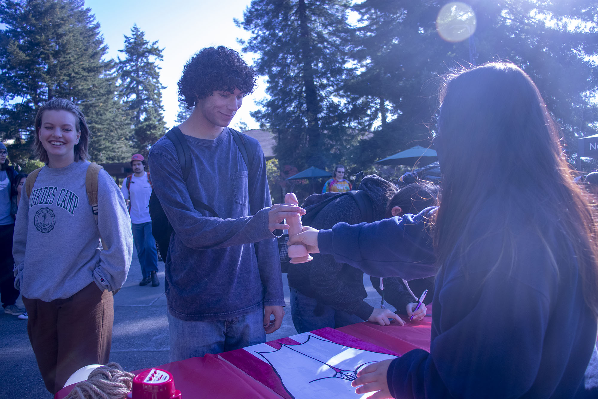 Cumming together on the quad