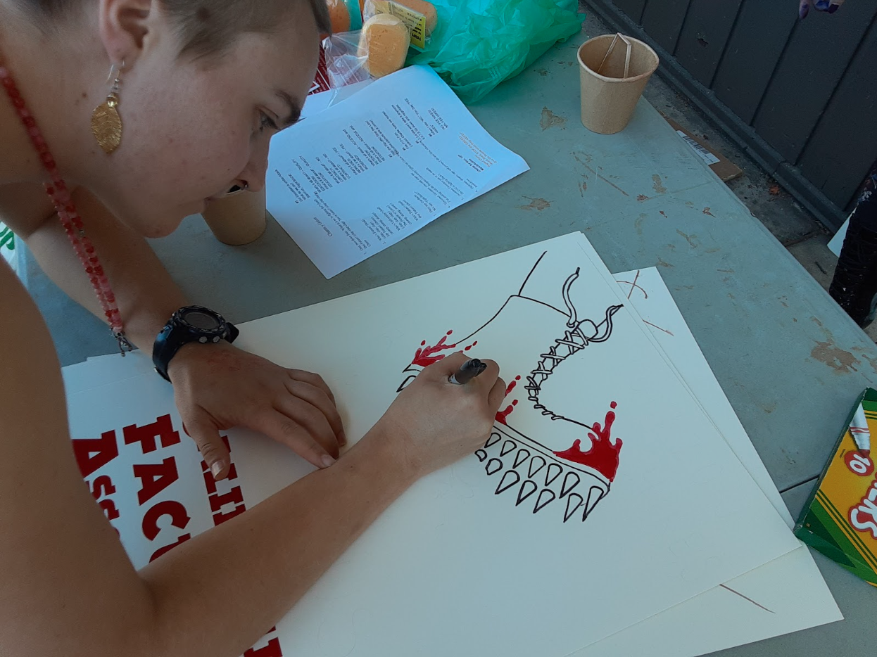 CFA gets the word out on the quad, announces rally