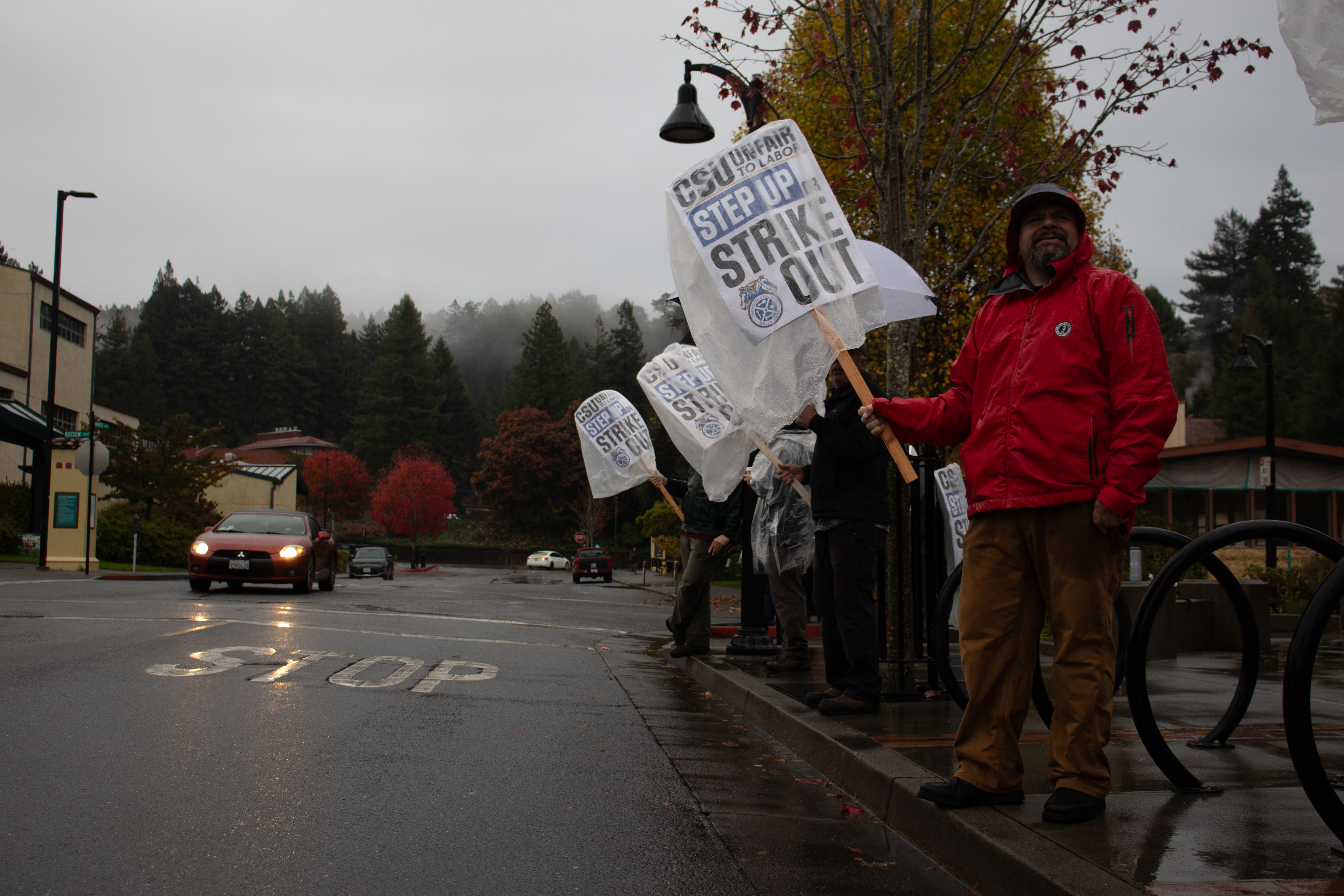 Teamsters union strikes against unfair labor practices and bad faith bargaining
