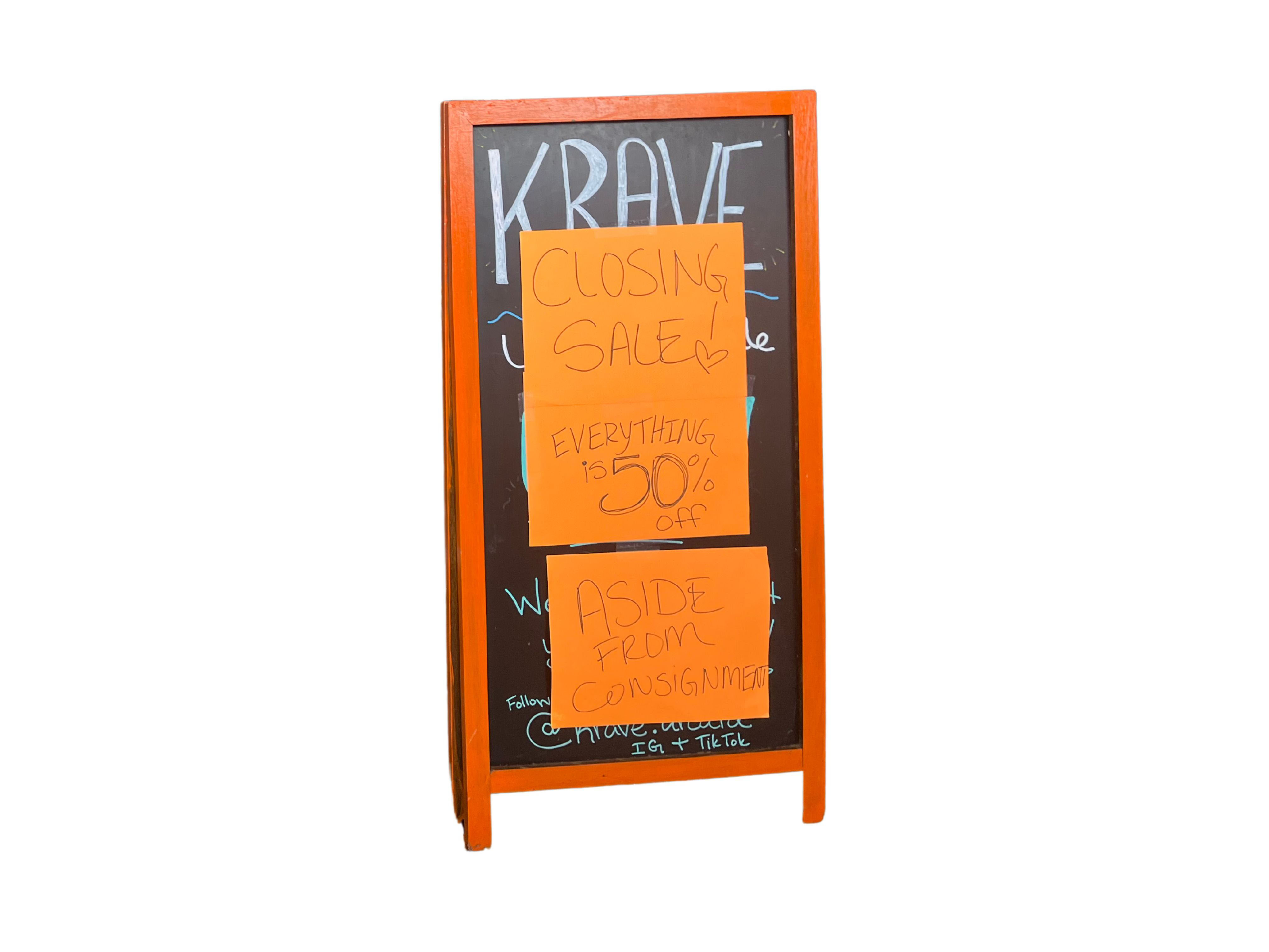 Rent up, doors close; KRAVE thrift store transitions to online