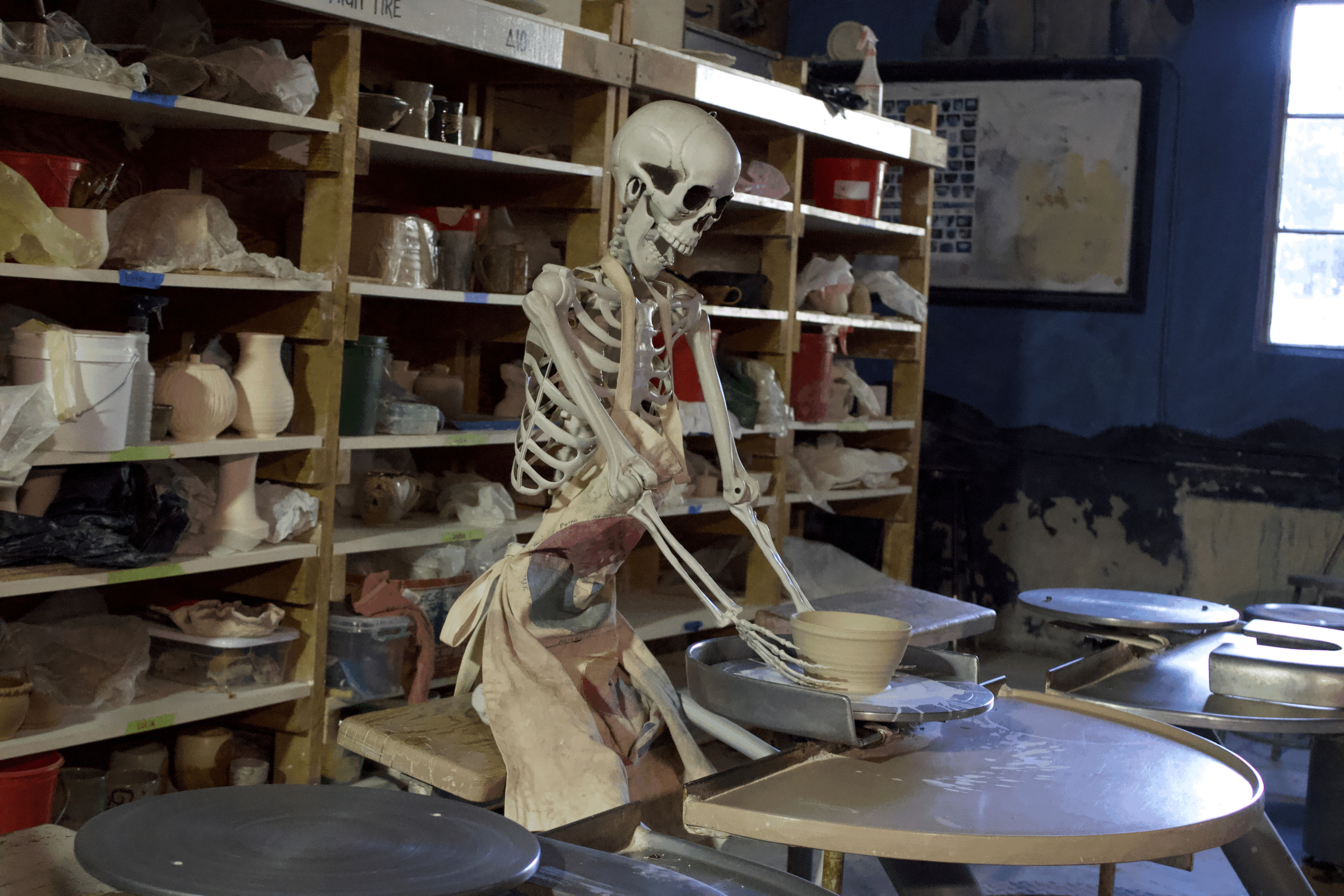Spooky masterpieces come to life in hauntingly creative ceramics department block party