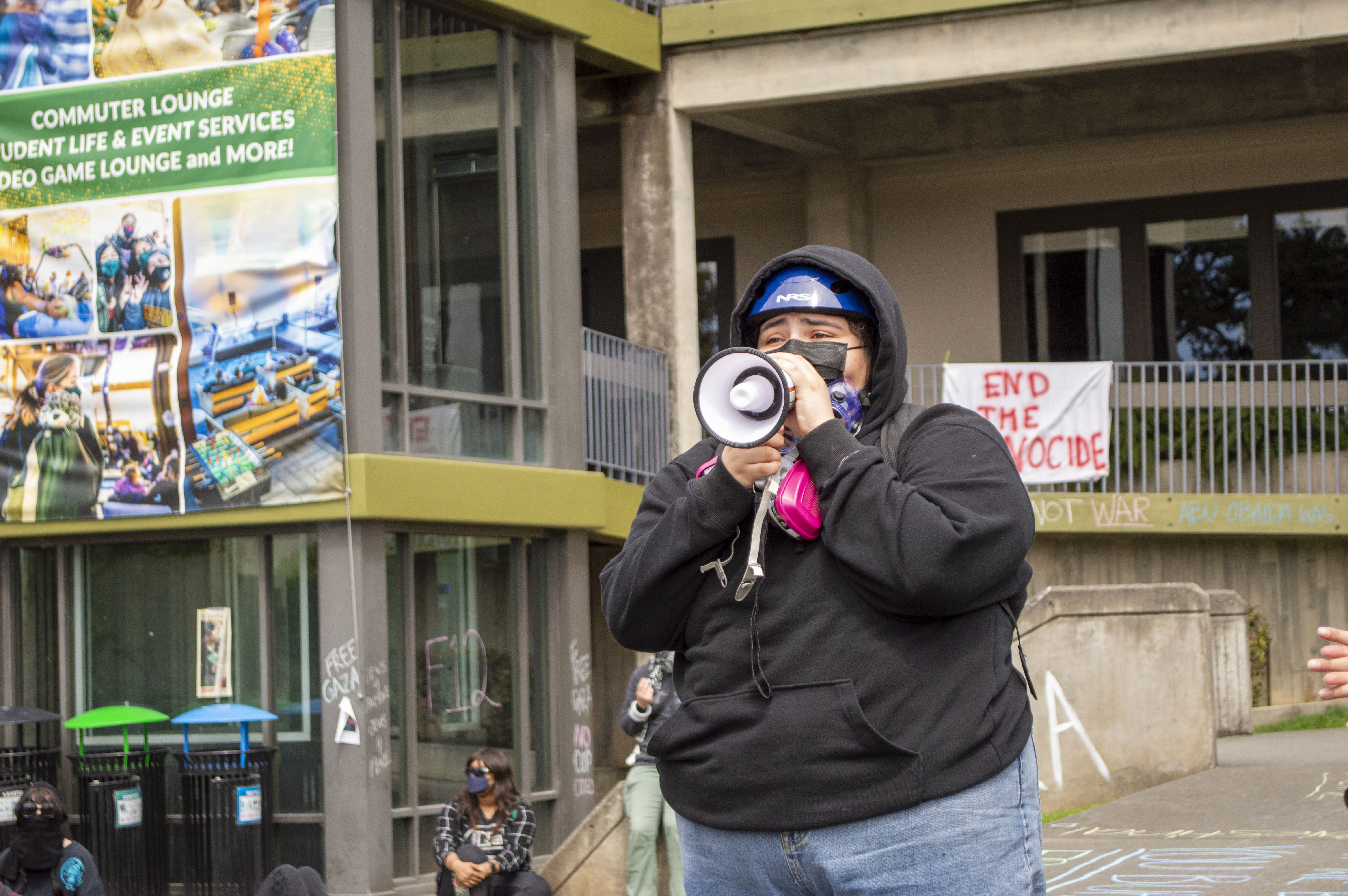 Dozens of protestors decide to stay on Cal Poly Humboldt campus, occupation continues