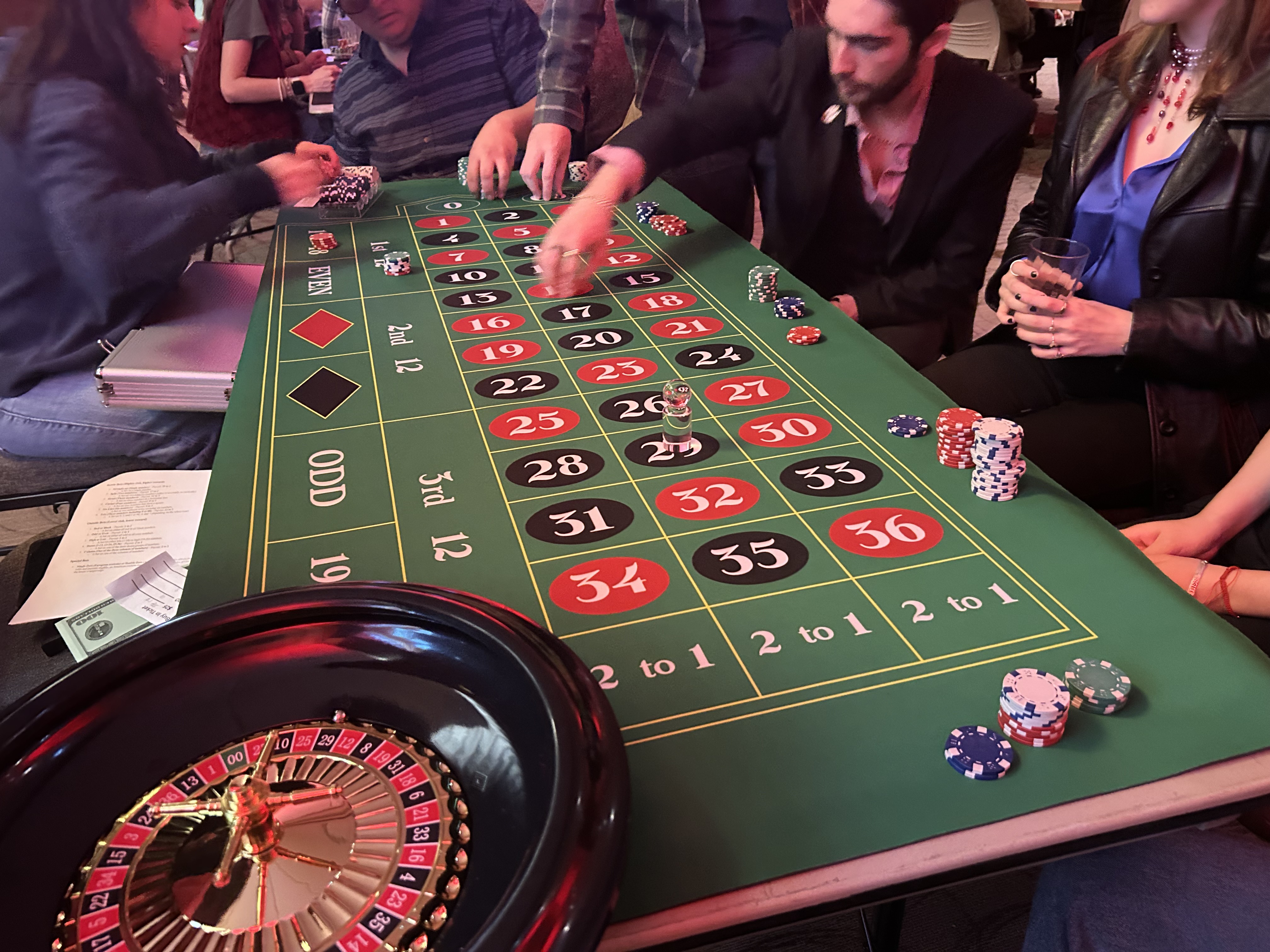 Dorm dwellers stake in the SAC for Casino Night