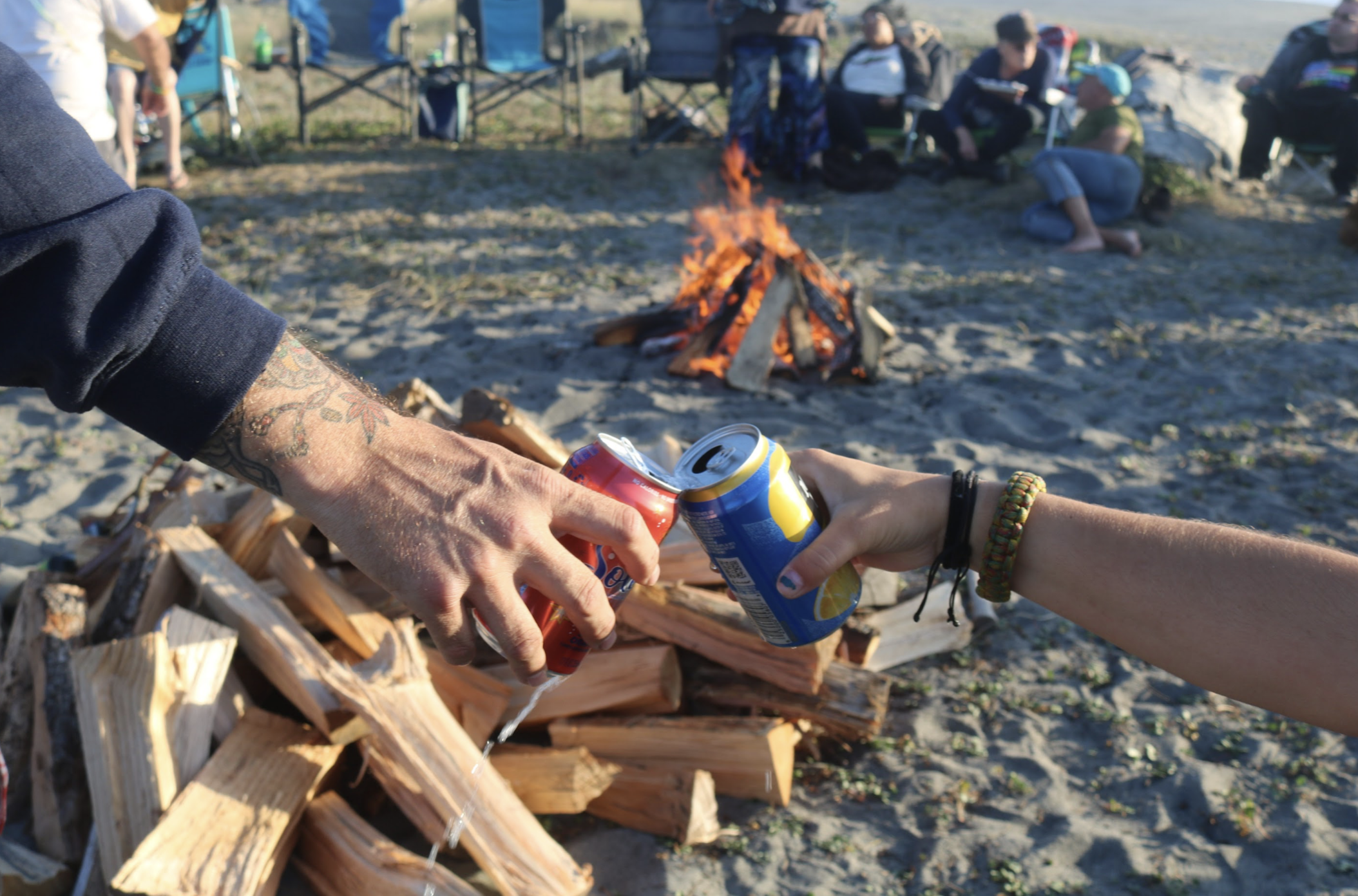 Same Ol’ Bonfire, Different Kinda Buzz: A Sobering Night at Moonstone Beach