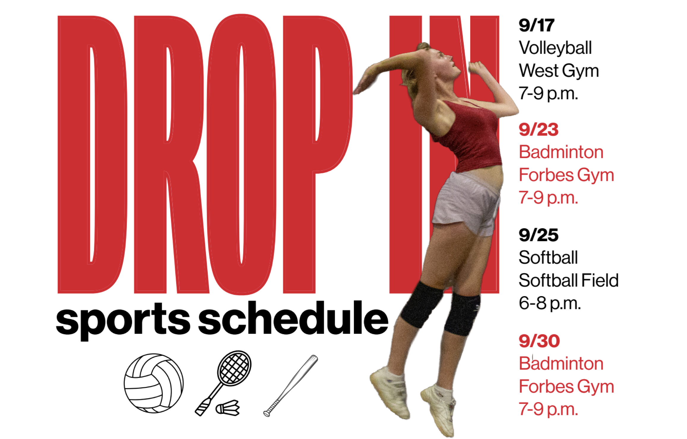 Drop into Drop-in sports on campus